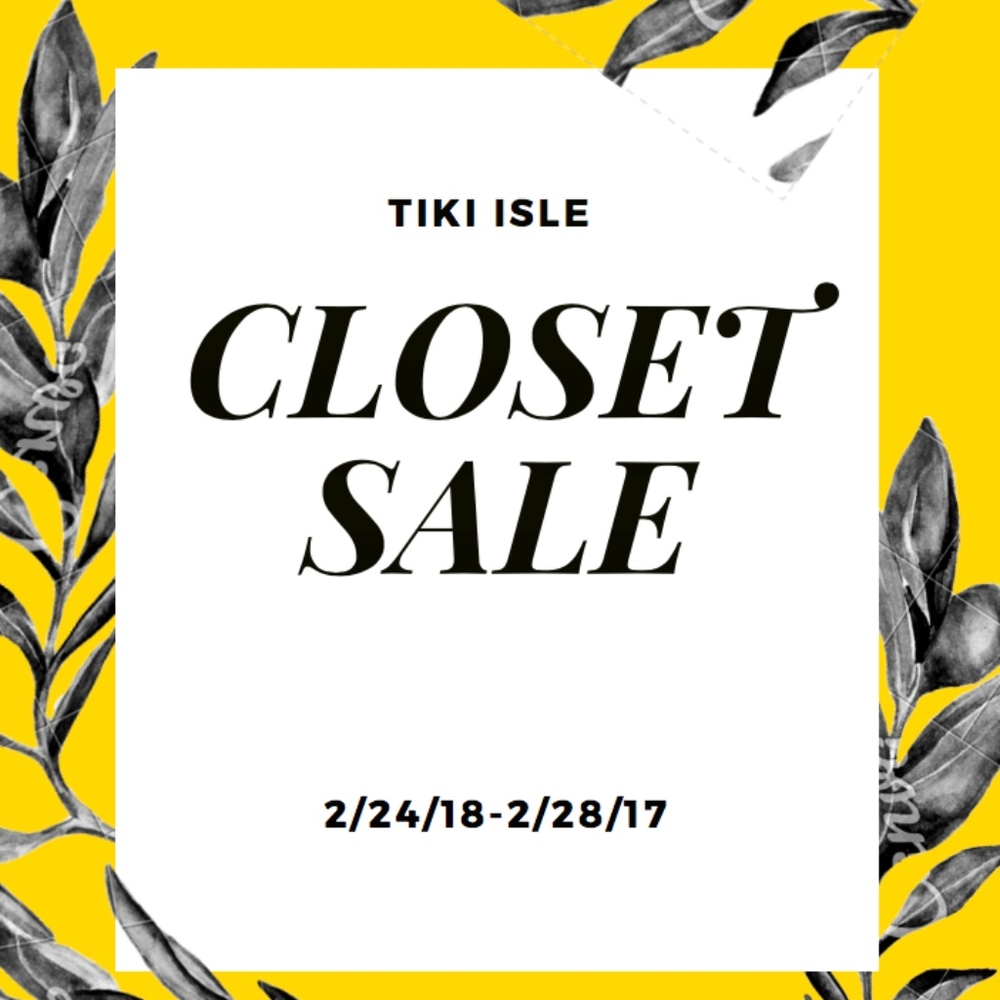 Biggest closet sale ever!